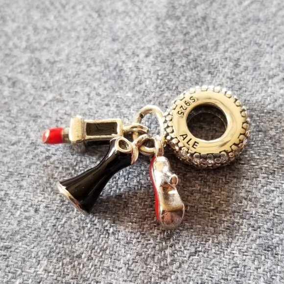 Pandora retired Glamour trio dangle charm - last one left - Picture 2 of 6